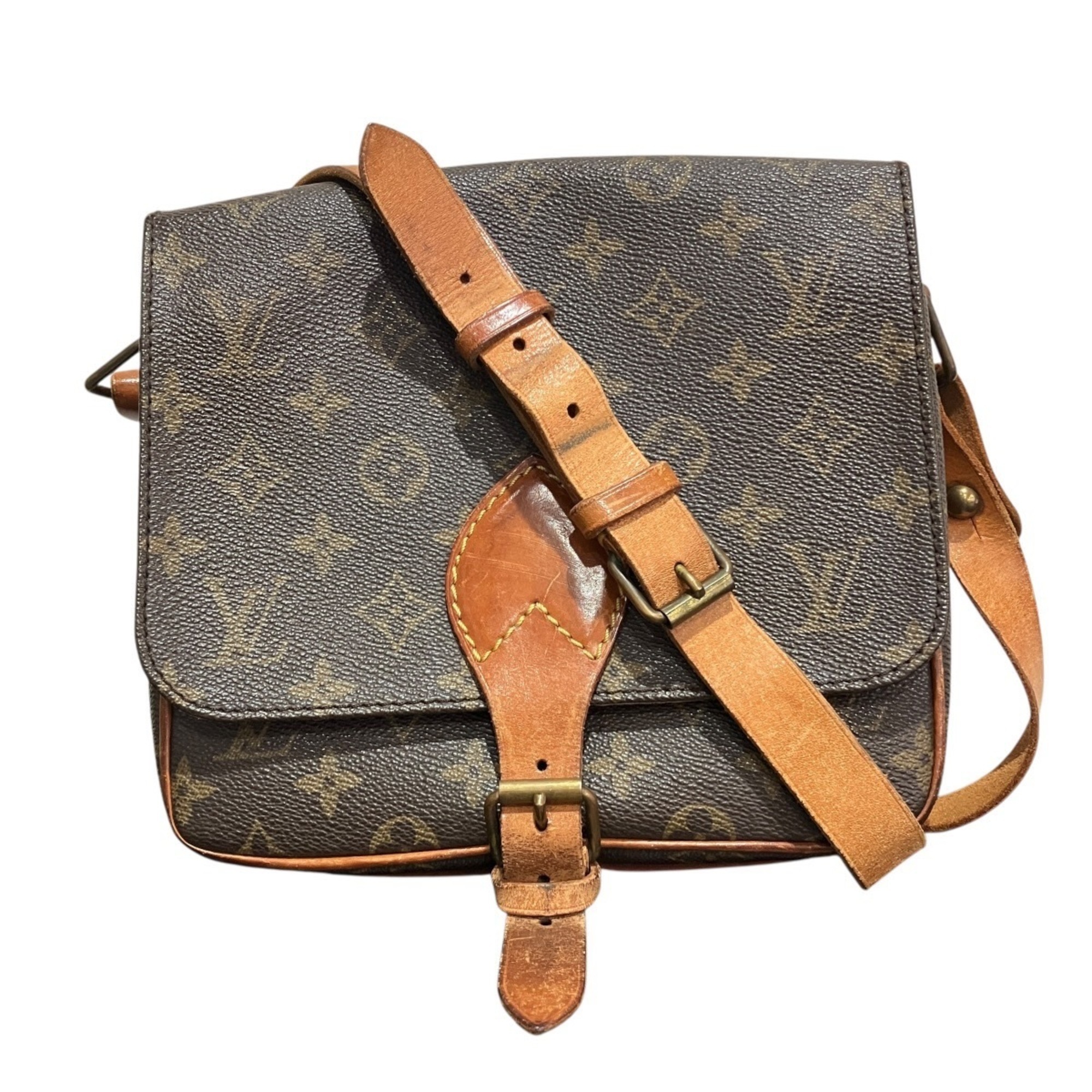 Louis Vuitton Monogram Cartouchiere Shoulder Bag, Toile Fabric, M51253